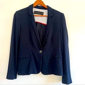 Vintage Zara Navy Blue Blazer Women’s Size Large